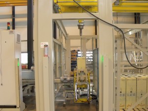 Boxes palletizing line